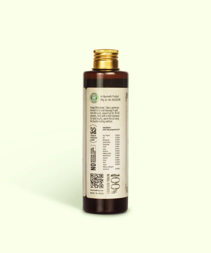Neelibringadi Ayurvedic Hair Oil – For Healthy Scalp & Luxuriant Growth