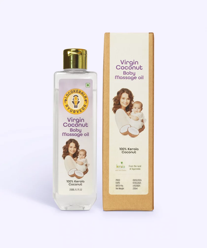 Virgin Coconut Baby Massage Oil - Pure Nourishment for Tender Skin